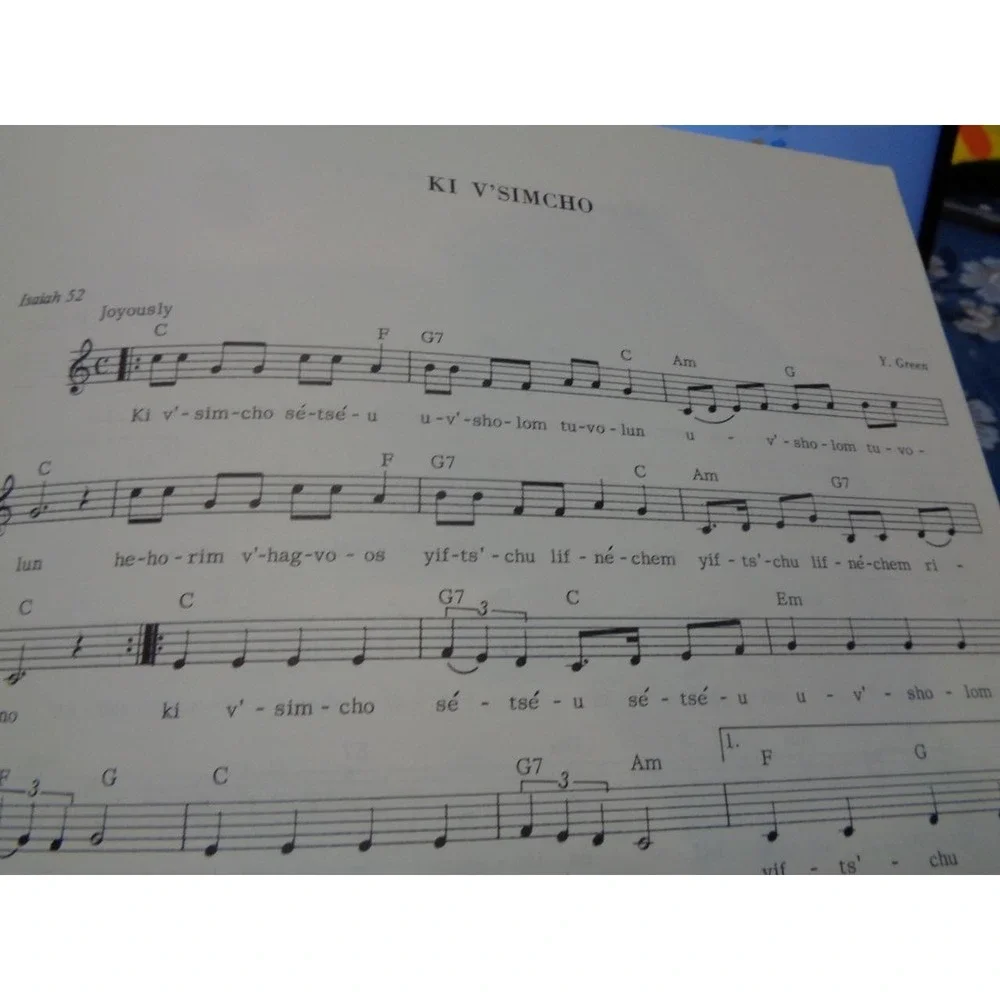 Hassidic Hits Velvel Pasternak Jewish Hebrew Song Piano Book